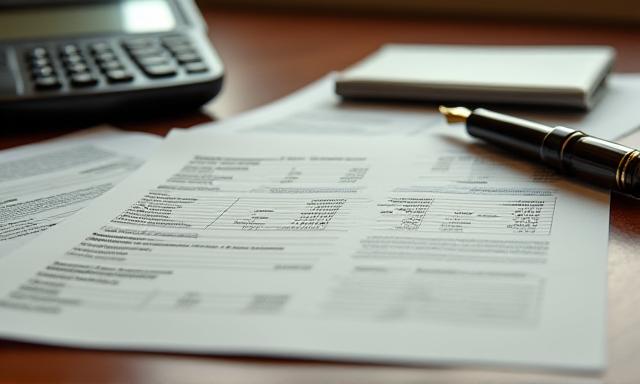 Close up of compliance documentation